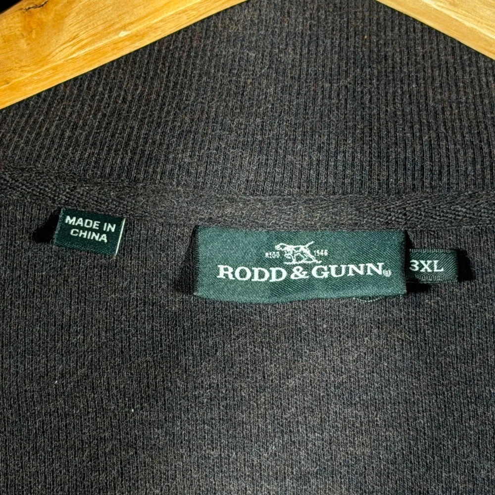 Rodd & Gunn Mens 3XL‎ 1/4 Zip Pullover 100% Australian Cotton Mud Brown SP0280